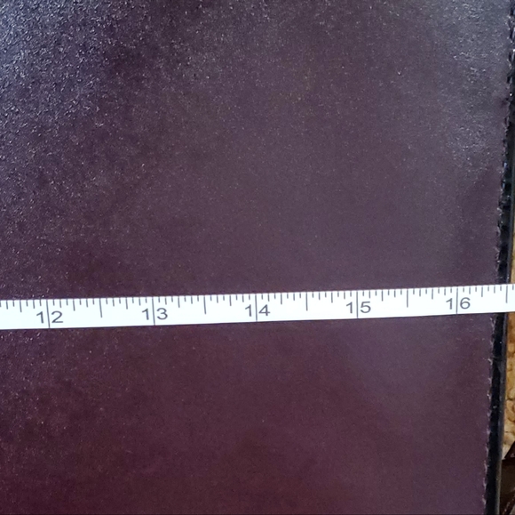 Leather computer bag with shoulder strap - Picture 5 of 16